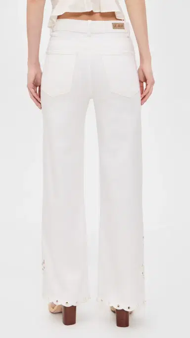 Le Jean Eyelet Column Jeans White 29 | Thumbnail 3 Le Jean Eyelet Column Jeans White 29 | Thumbnail 3