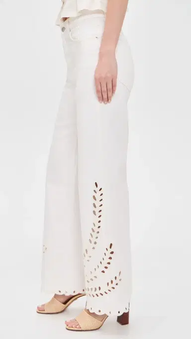 Le Jean Eyelet Column Jeans White 29 | Thumbnail 4 Le Jean Eyelet Column Jeans White 29 | Thumbnail 4