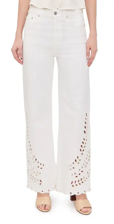 Le Jean Eyelet Column Jeans White 29 | Thumbnail 1 Le Jean Eyelet Column Jeans White 29 | Thumbnail 1