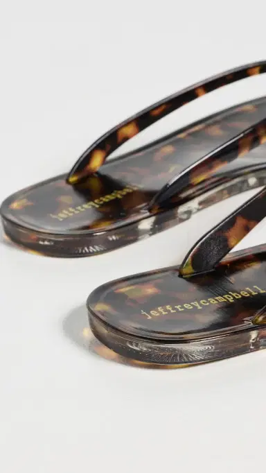 Jeffrey Campbell Beach Day Jelly Flip Flop Tortoise 9 | Thumbnail 4 Jeffrey Campbell Beach Day Jelly Flip Flop Tortoise 9 | Thumbnail 4
