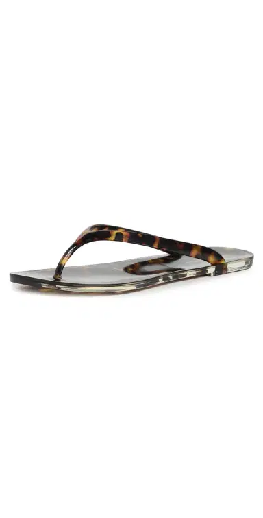 Jeffrey Campbell Beach Day Jelly Flip Flop Tortoise 9 | Thumbnail 1 Jeffrey Campbell Beach Day Jelly Flip Flop Tortoise 9 | Thumbnail 1