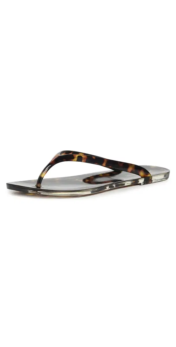 Jeffrey Campbell Beach Day Jelly Flip Flop Tortoise