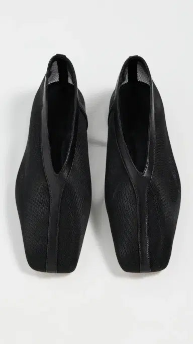 MANSUR GAVRIEL Square Soft V Flats Black 35 | Thumbnail 5
