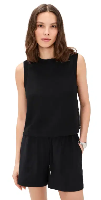 Varley hea Crop Tank Top Black | Thumbnail 1
