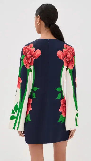 La DoubleJ Mini Supremes Swing Dress Queen Peony Placee | Thumbnail 3 La DoubleJ Mini Supremes Swing Dress Queen Peony Placee | Thumbnail 3