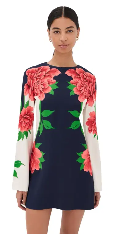 La DoubleJ Mini Supremes Swing Dress Queen Peony Placee | Thumbnail 1 La DoubleJ Mini Supremes Swing Dress Queen Peony Placee | Thumbnail 1
