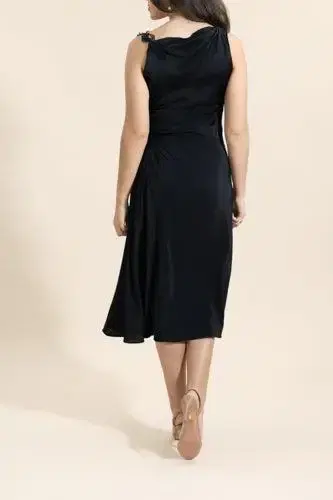 Victoria Beckham Asymmetric Lace Detail Dress | Thumbnail 4