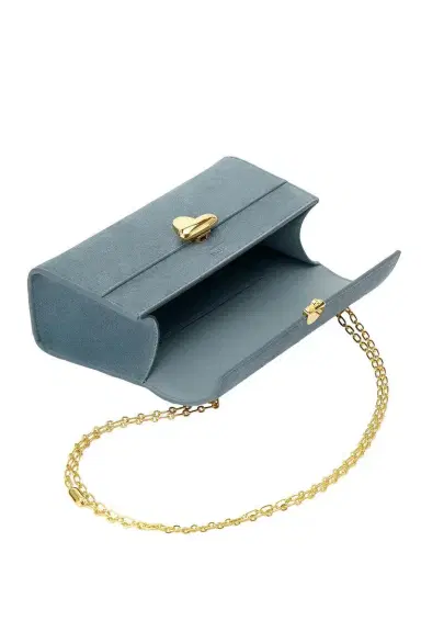 Savette Chain Symmetry Pochette - Denim Suede | Thumbnail 6