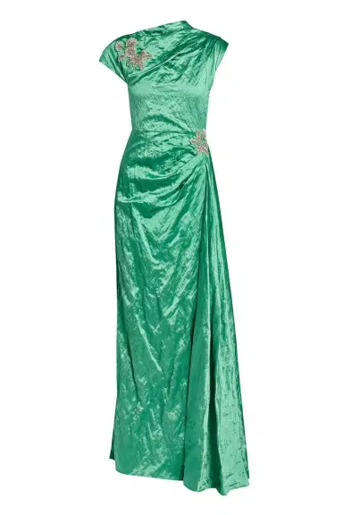Erdem Embellished Texture Drape Gown | Thumbnail 1