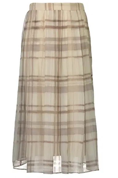 Brunello Cucinelli Macrocheck Print A-Line Skirt | Thumbnail 1