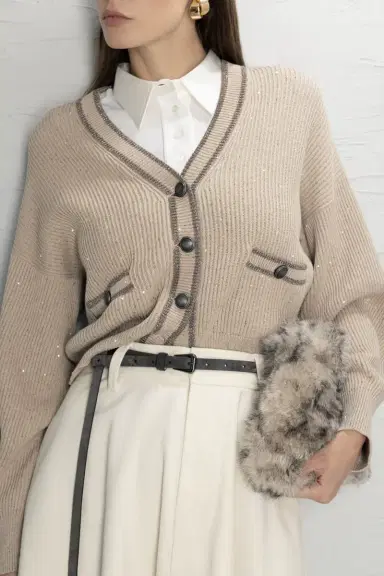 Brunello Cucinelli Pipe Cardigan | Thumbnail 2