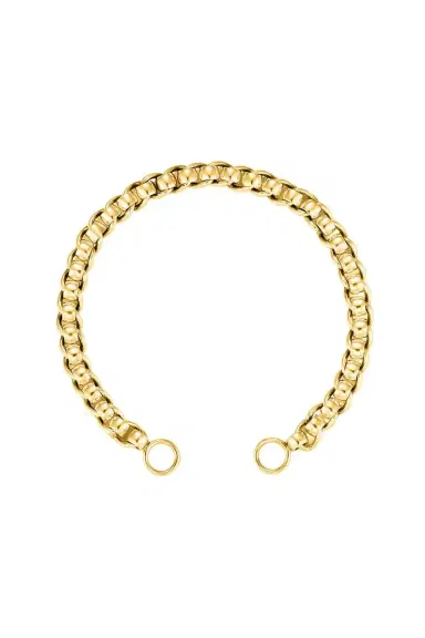 Marla Aaron Rolling Curb Chain Bracelet - Yellow Gold - 6in | Thumbnail 1 Marla Aaron Rolling Curb Chain Bracelet - Yellow Gold - 6in | Thumbnail 1