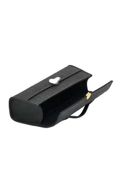Savette Slim Symmetry Pochette - Black Raffia | Thumbnail 6