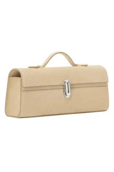 Savette Slim Symmetry Pochette - Flax Suede | Thumbnail 5