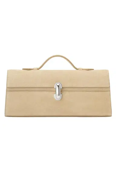 Savette Slim Symmetry Pochette - Flax Suede | Thumbnail 1