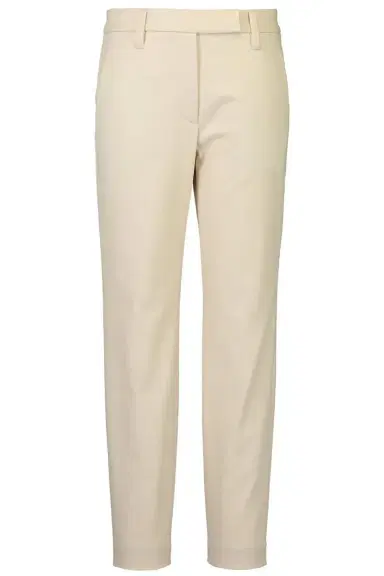 Brunello Cucinelli Stretch Tab Pant - Latte | Thumbnail 1