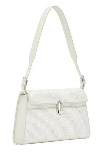 Savette Symmetry Shoulder Bag - Ivory Raffia | Thumbnail 5