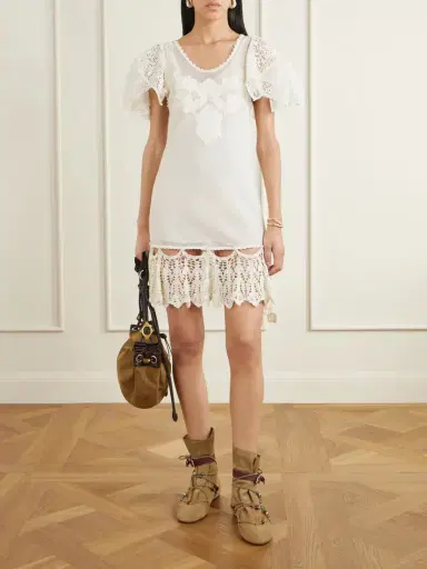 Isabel Marant Maia Leather-trimmed Suede Shoulder Bag | Thumbnail 2 Isabel Marant Maia Leather-trimmed Suede Shoulder Bag | Thumbnail 2
