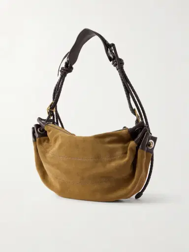 Isabel Marant Maia Leather-trimmed Suede Shoulder Bag | Thumbnail 4 Isabel Marant Maia Leather-trimmed Suede Shoulder Bag | Thumbnail 4