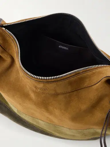 Isabel Marant Maia Leather-trimmed Patchwork Suede Shoulder Bag | Thumbnail 6 Isabel Marant Maia Leather-trimmed Patchwork Suede Shoulder Bag | Thumbnail 6