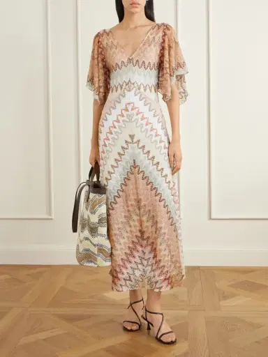 Missoni Leather-trimmed Striped Woven Tote | Thumbnail 2 Missoni Leather-trimmed Striped Woven Tote | Thumbnail 2