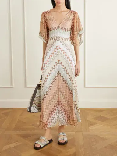 Missoni Sequined-embellished Striped Leather-trimmed Woven Shoulder Bag | Thumbnail 2 Missoni Sequined-embellished Striped Leather-trimmed Woven Shoulder Bag | Thumbnail 2