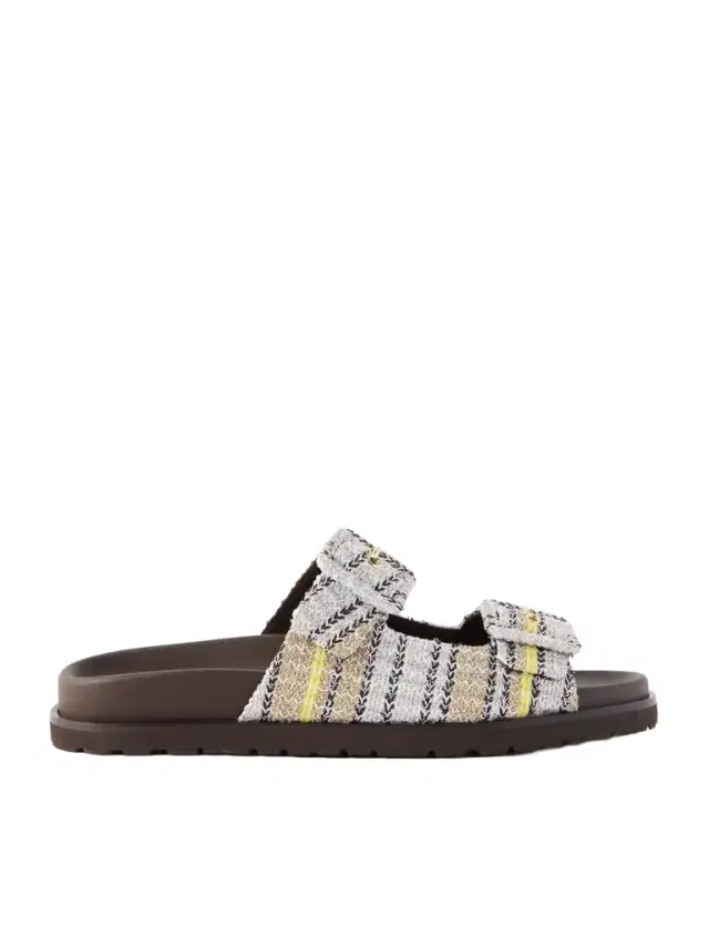 Missoni Clea Striped Woven Sandals