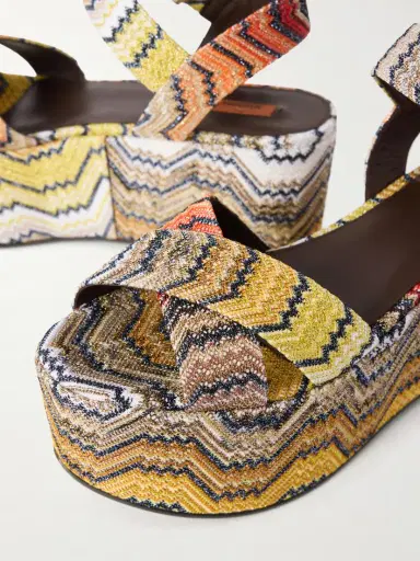 Missoni Julia Striped Woven Lurex Platform Sandals | Thumbnail 5 Missoni Julia Striped Woven Lurex Platform Sandals | Thumbnail 5