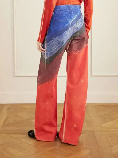 Gabriela Hearst Amoret Printed High-rise Barrel-leg Recycled Jeans | Thumbnail 4 Gabriela Hearst Amoret Printed High-rise Barrel-leg Recycled Jeans | Thumbnail 4