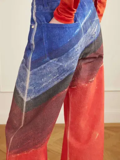 Gabriela Hearst Amoret Printed High-rise Barrel-leg Recycled Jeans | Thumbnail 6 Gabriela Hearst Amoret Printed High-rise Barrel-leg Recycled Jeans | Thumbnail 6