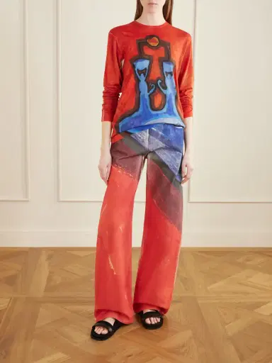 Gabriela Hearst Isaro Printed Cashmere Sweatshirt | Thumbnail 2 Gabriela Hearst Isaro Printed Cashmere Sweatshirt | Thumbnail 2