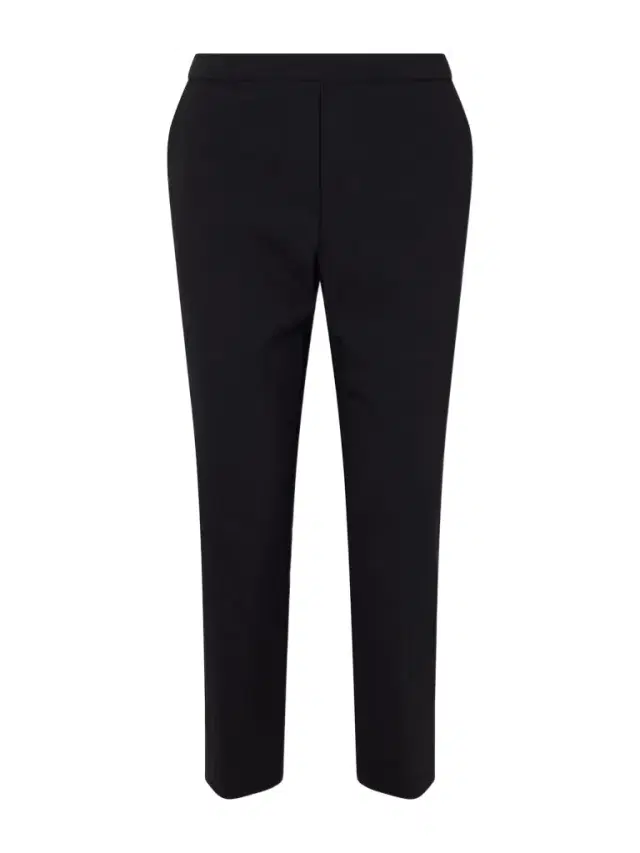 Stretch Organic Linen-blend Straight-leg Pants