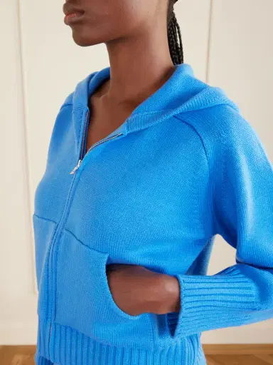 Calle Del Mar Cashmere Zip-up Hoodie | Thumbnail 4