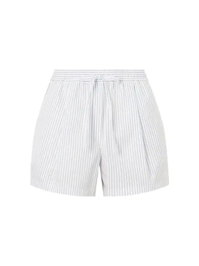 Striped Cotton And Silk-blend Drawstring Shorts