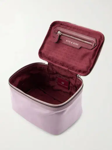 Anya Hindmarch Sakura Blossom Leather-trimmed Shell Cosmetics Case | Thumbnail 4