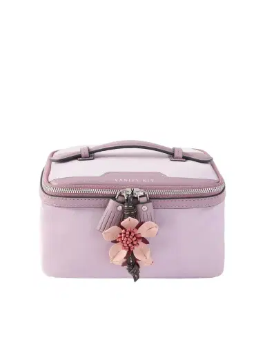 Anya Hindmarch Sakura Blossom Leather-trimmed Shell Cosmetics Case | Thumbnail 1