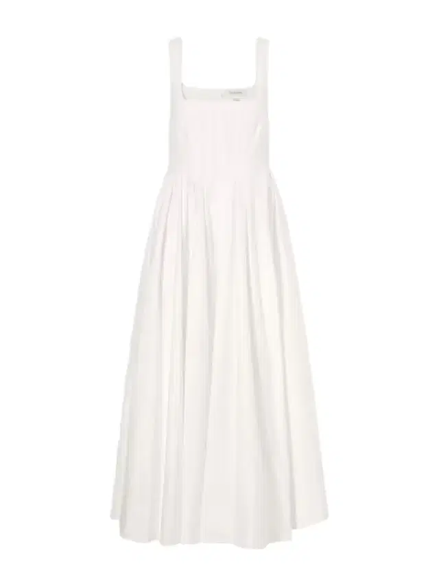 Pleated Cotton-poplin Maxi Dress