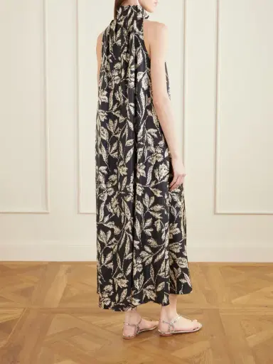 Max Mara Printed Silk-twill Midi Dress | Thumbnail 3 Max Mara Printed Silk-twill Midi Dress | Thumbnail 3