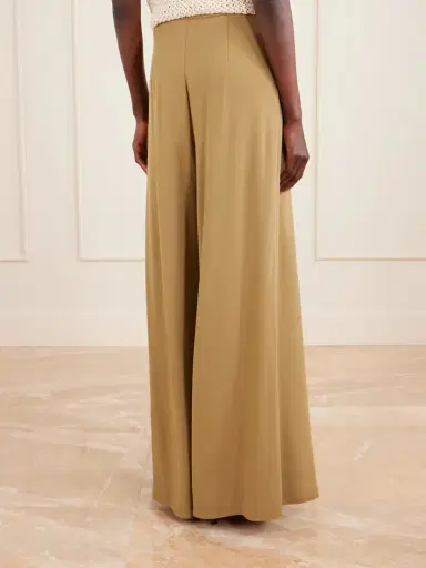 Max Mara Pleated Crepe Wide-leg Pants | Thumbnail 3 Max Mara Pleated Crepe Wide-leg Pants | Thumbnail 3