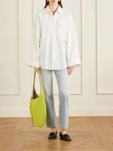 Tory Burch Pierced Embellished Suede Shoulder Bag | Thumbnail 2