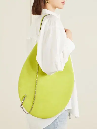 Tory Burch Pierced Embellished Suede Shoulder Bag | Thumbnail 3