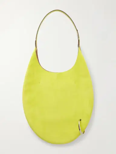 Tory Burch Pierced Embellished Suede Shoulder Bag | Thumbnail 4
