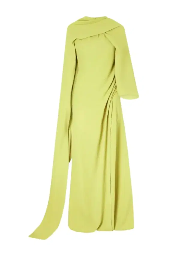 Draped Crepe Gown