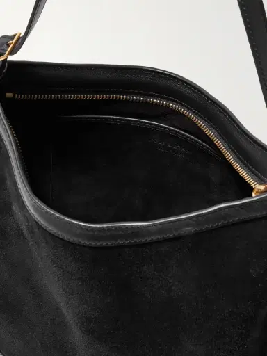 Nili Lotan Abbey Leather-trimmed Suede Shoulder Bag | Thumbnail 5 Nili Lotan Abbey Leather-trimmed Suede Shoulder Bag | Thumbnail 5