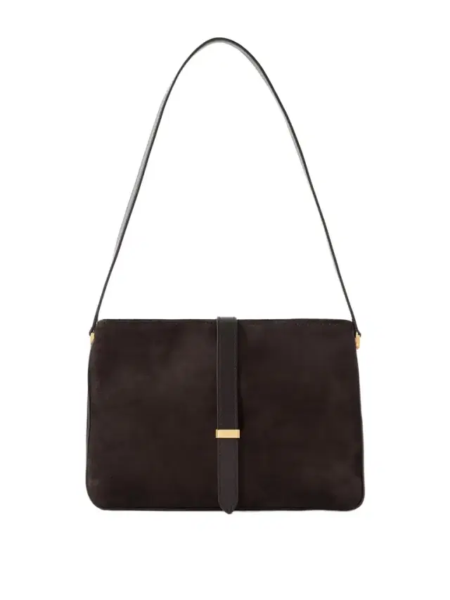 Nili Lotan Jane Leather-trimmed Suede Shoulder Bag