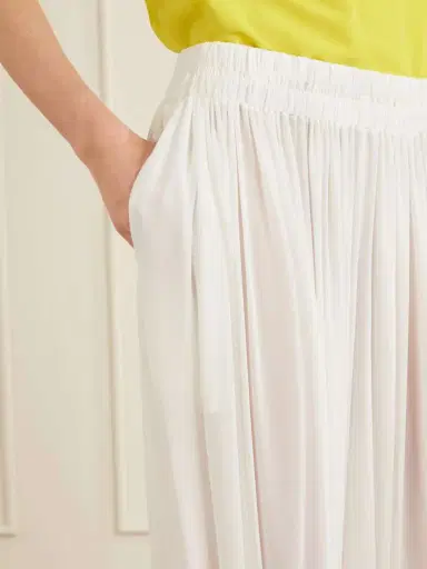 Alaïa Shirred Silk-blend Georgette Balloon Pants | Thumbnail 5 Alaïa Shirred Silk-blend Georgette Balloon Pants | Thumbnail 5