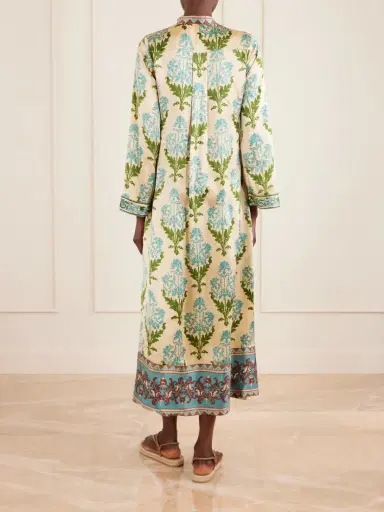 Emporio Sirenuse Jenna Printed Silk-voile Kaftan | Thumbnail 3