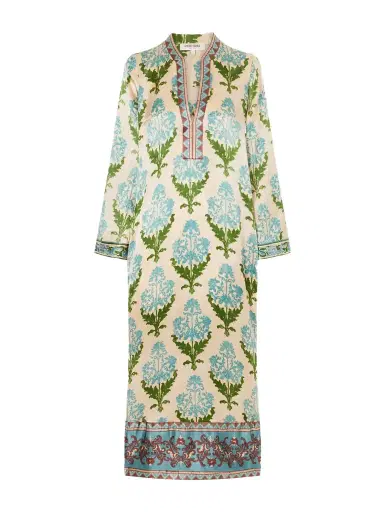 Emporio Sirenuse Jenna Printed Silk-voile Kaftan | Thumbnail 1