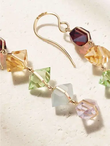 Melissa Joy Manning 14-karat Gold Multi-stone Earrings | Thumbnail 3 Melissa Joy Manning 14-karat Gold Multi-stone Earrings | Thumbnail 3