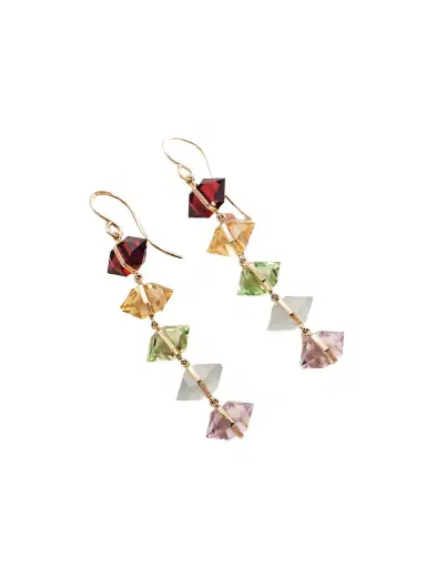 Melissa Joy Manning 14-karat Gold Multi-stone Earrings | Thumbnail 1 Melissa Joy Manning 14-karat Gold Multi-stone Earrings | Thumbnail 1